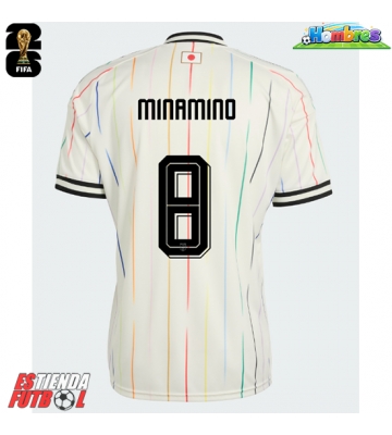Japón Takumi Minamino #8 Segunda Equipación Mundial 2026 Manga Corta